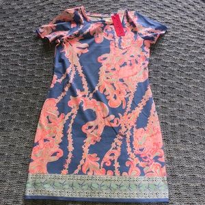 Lilly Pulitzer Declan Dress in purple and pink